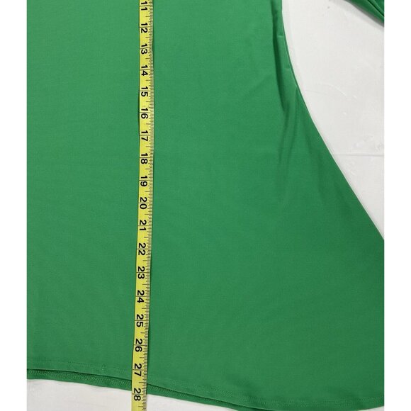 NWT Anne Klein Plus size 2X Top green stretch 3/4 Sleeves - Picture 8 of 9